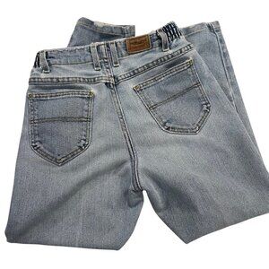 𝅺Vintage LL Bean High Waisted Jeans Sz 4P XS Light Denim Double L Comfort Waist